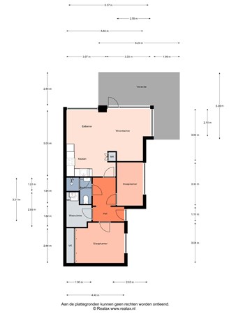 Floorplan - Westdijk 40B8, 3752 AE Bunschoten-Spakenburg